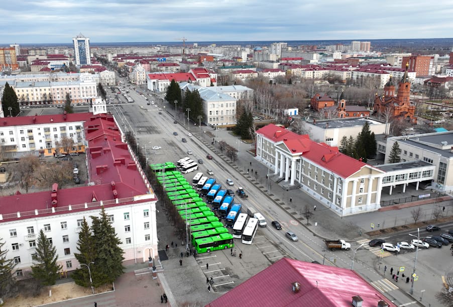 В Курган благодаря нацпроекту поступила очередная партия новых автобусов